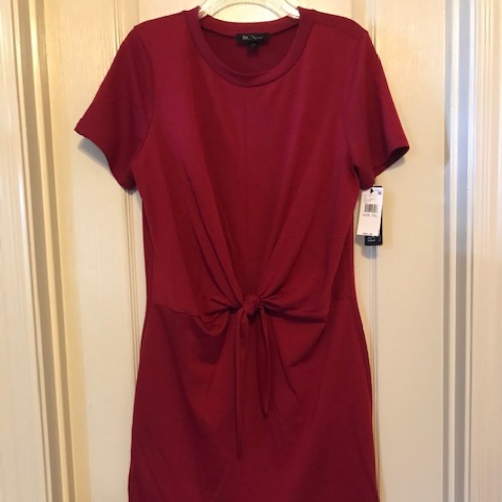 BCX Tshirt Tie Front Dress NWT